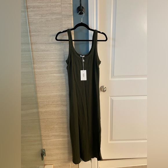 Vitamin A West Organic Rib Tank Midi Dress - Picture 3 of 6